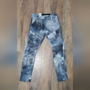 G Star Raw Airblaze Jeans Men's 32x32 Camouflage AOP 3D Skinny Moto Biker NWT Re